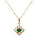 Collar en oro con Esmeralda de Zambia AAA (CIRARI)