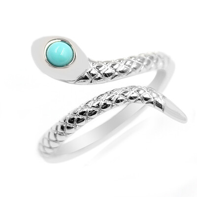 Anillo en plata con Campitos turquesas (Anne Bever)