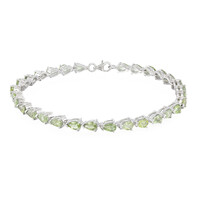 Brazalete en plata con Turmalina Paraíba