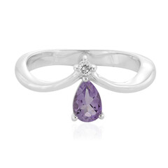 Anillo en plata con Amatista
