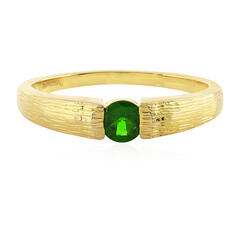 Anillo en plata con Diópsido de Rusia