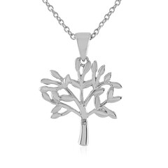 Collar en plata con Diamante I4 (J)
