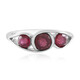 Anillo en plata con Rubí de Madagascar