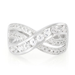 Anillo en plata con Zafiro blanco