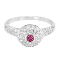 Anillo en plata con Turmalina rosa