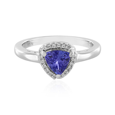 Anillo en plata con Tanzanita