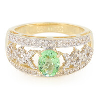 Anillo en oro con Turmalina Paraíba