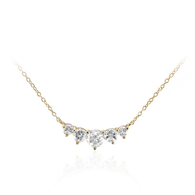 Collar en plata con Topacio blanco