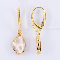 Pendientes en plata con Natrolita