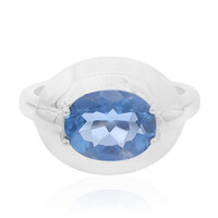 Anillo en plata con Fluorita de color cambiante