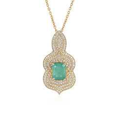 Collar en oro con Esmeralda de Colombia (de Melo)