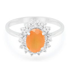 Anillo en plata con Cornalina