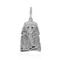 Colgante en plata con Esmeralda de Brasil