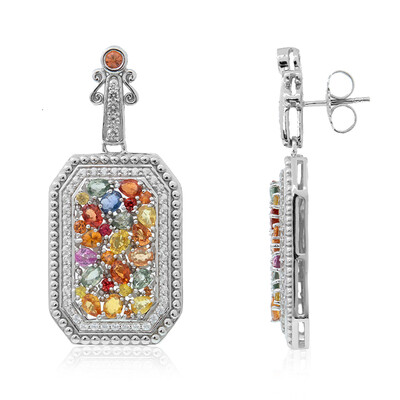 Pendientes en plata con Zafiro (Dallas Prince Designs)