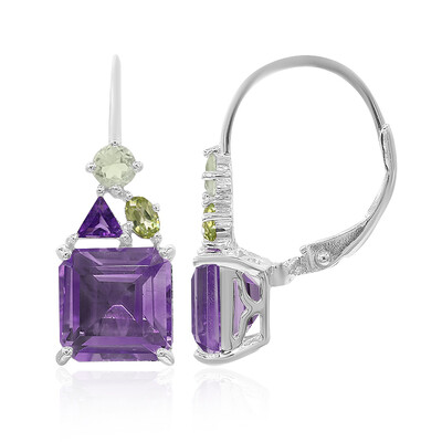 Pendientes en plata con Amatista