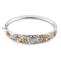Brazalete en plata con Zafiro