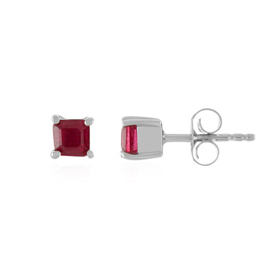 Pendientes en plata con Rubí de Madagascar