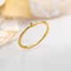Anillo en oro con Diamante limpio a lupa F