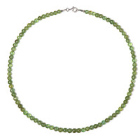 Collar en plata con Apatita verde
