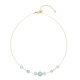Collar en plata con Aguamarina de Brasil