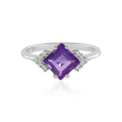 Anillo en plata con Amatista de Marruecos