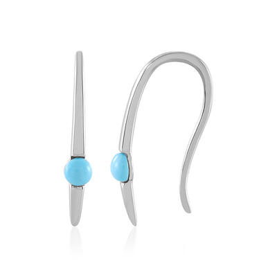 Pendientes en plata con Turquesa bella durmiente (Faszination Türkis)