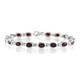 Brazalete en plata con Granate de Mozambique