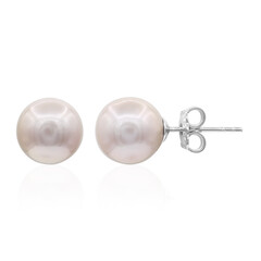 Pendientes en plata con Perla Ming púrpura (TPC)