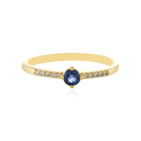 Anillo en plata con Zafiro azul