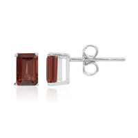 Pendientes en plata con Granate de Mozambique