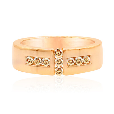 Anillo en oro con Diamante rosa de Francia de Argyle SI1 (Annette)