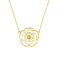 Collar en plata con Diamante PK (J)