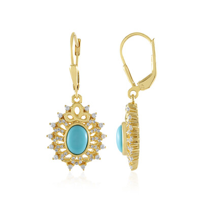 Pendientes en plata con Turquesa