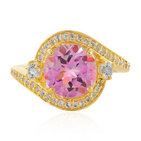 Anillo en plata con Topacio aniversario