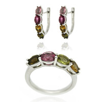Anillo en plata con Turmalina