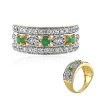 Anillo en plata con Esmeralda de Socoto