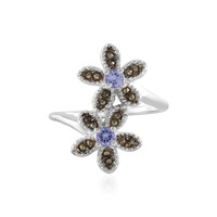 Anillo en plata con Tanzanita