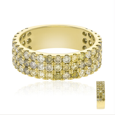 Anillo en oro con Diamante fancy SI2 (CIRARI)