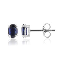 Pendientes en plata con Cianita de Nepal