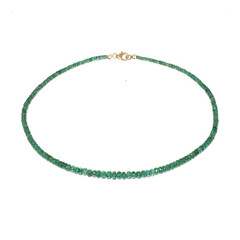 Collar en oro con Esmeralda de Zambia