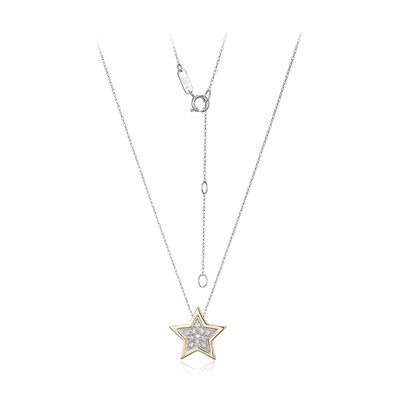 Collar en oro con I1 (I) Diamante
