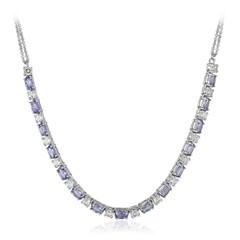Collar en plata con Tanzanita