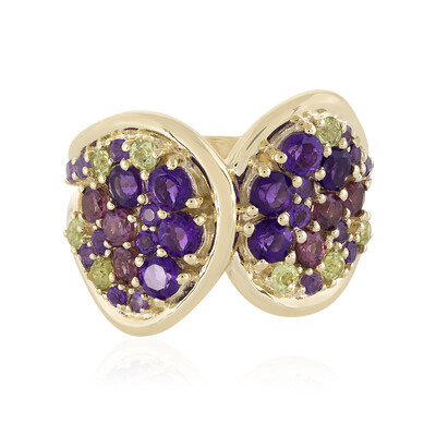 Anillo en oro con Amatista de Zambia (Adela Gold)