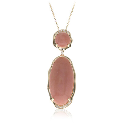 Collar en oro con Ópalo rosa (CIRARI)
