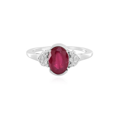Anillo en plata con Rubí de Madagascar