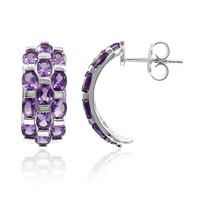 Pendientes en plata con Amatista