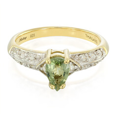 Anillo en plata con Turmalina Paraíba