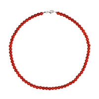 Collar en plata con Ónix rojo