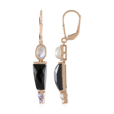 Pendientes en plata con Espinela negra (KM by Juwelo)