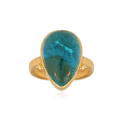 Anillo en plata con Ópalo azul de Atacama